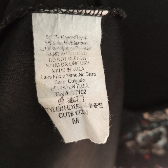 Black Patterned Maternity Shift dress by Pinkblush - Picture 2 of 6